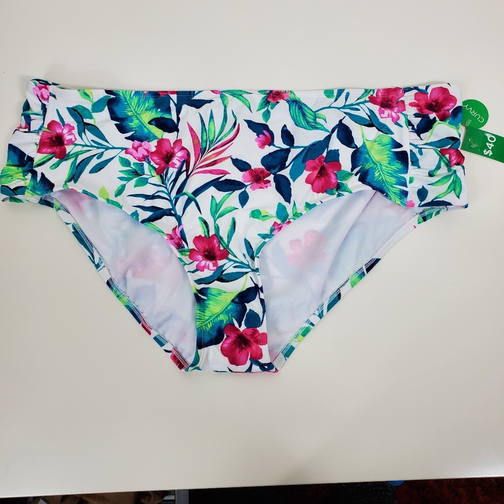 NEW dip riviera floral CURVY bikini bottoms